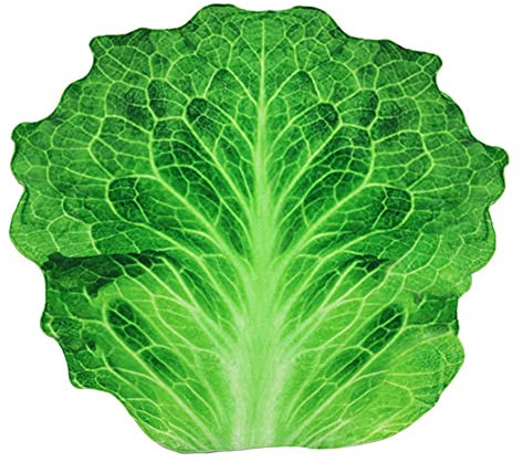 Runde Essen Decke Wickeln Strand Handtuch Teppich Tagesdecke Picknick weich für Schlafzimmer Sofa Essen Plüsch Handtücher Kreative Geschenke Obst,Kekse Pizzadecke Tortilla Kopfsalat Diameter150CM