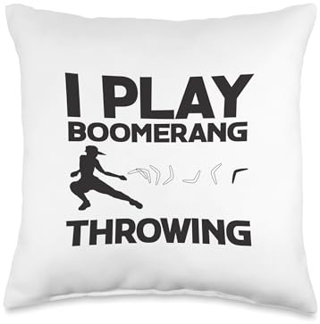 I Play Boomerang Throwing Boomerang Player Thrower Sport Throw Pillow