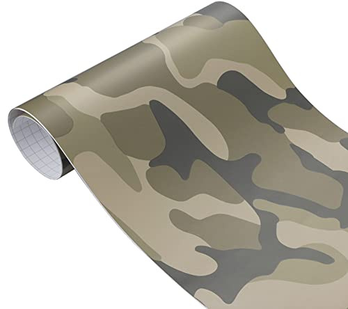 Pellicola mimetica per auto, adesivo in vinile per veicoli, adesivo PVC per decalcomanie su auto, bici, moto, barca, laptop, 30x100 cm | Adesivo in PVC per auto, bicicletta, moto, barca, portatile, 30 x 100 cm