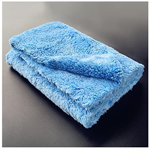 450 randloses Mikrofasertuch 40,6 x 40,6 cm randlos zum Polieren, Polieren, Finishing, Autowäsche (Color : Red Randlos 500) (randlos blau 450)