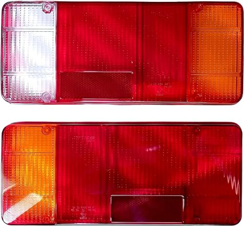 2 x Cabochon de feux arrière pour Renault Master,VW T-5,Iveco Daily Eurocargo I,II,III,Citroen C25 Jumper Jumpy,Fiat Ducato,Peugeot Boxer Pritsche LKW Anhänger E-MARK