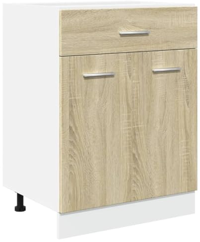 vidaXL Mueble bajo Cocina con cajón “Lyon” Madera Roble Sonoma