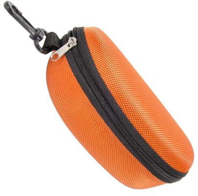 Joberio Custodia rigida per occhiali, custodia rigida per occhiali sportivi, custodia da viaggio con pratica clip da cintura, impermeabile, antiurto, con cerniera, fodera in feltro, per occhiali di