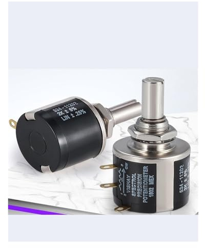 JIOYUNG eufeifeiegds 534-11103 100R 500R1K 2K 5K 10K 20K 50K 100K Drahtgewickeltes Potentiometer mit Mehreren Spulen wefeiegds(10K Ohm)