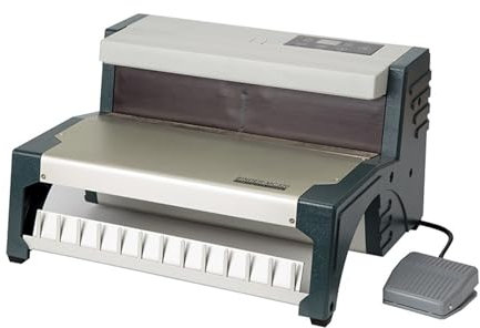 Bindemaschine, Draht Bindemaschine MC320 Ferround Intelligente Bindemaschine Doppeldraht Tischkalender Stanzvertrag,Bürobedarf