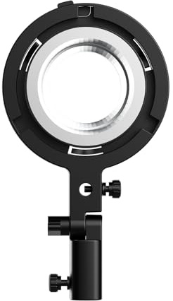 GVM Adaptateur de montage Bowens pour PD60B PD60C PL60B PL60C, version mise à jour différents angles de support pour tous les accessoires de montage Bowens, tels que Softbox, Barndoor, lentille de