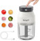 Ibergrif M503 Food Chopper Electric, Mini Chopper Food Processor, 400ml Blender Bowl, One Touch Operation, BPA Free, USB Charging, Portable Food Blender for Chopping Baby Food, Meat, Fruit, Vegetable