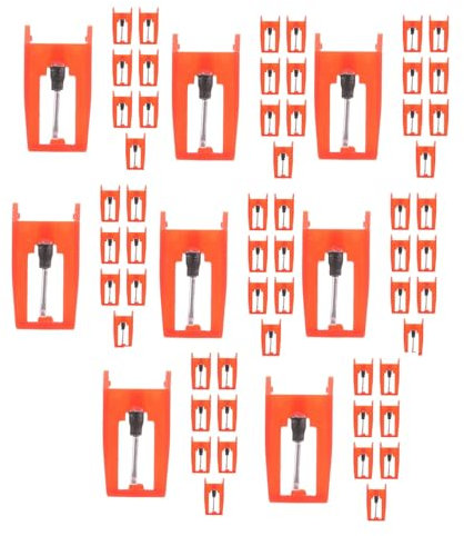 Hlxnyami 64 PièCes SéRies Tourne-Disque Aiguille Tourne-Disque Remplacement Stylet Aiguilles pour Vinyle Tourne-Disque