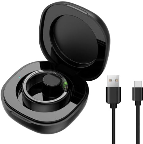 Case de Chargement de Bague Intelligente, Chargeur Portable de Charge Compacte pour R02 R03 R06 R11M R8 H01 R02 SR05 et Anneaux Intelligents avec Port de Charge Magnétique