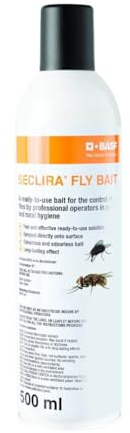 Seclira Fly Bait Spray Pronto all'uso contro Mosche, Azione Rapida e Duratura | Per Casa, Ristoranti, Stalle e Industrie Alimentari (500 ML)