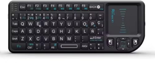 Uxsjakjsd Air Mouse e Touchpad Integrato Tastiera Wireless A 2,4 GHz per TV, Android, Mini PC, Laptop