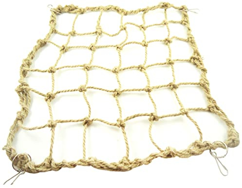 ibasenice Kletternetz Für Papageien Aus Umweltfreundlichem Material Mit Haken Für Einfache Installation Fördert Bewegung Gleichgewicht Und Koordination Für Vögel Wie Nymphensittiche Sittiche