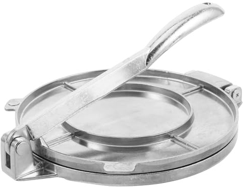 TOVINANNA Prensa para Tortillas Manual de 16 Cm, Molde Metálico para Empanadas y Masa de Albóndigas, Herramienta Versátil para Cocina Casera, Fácil Prensado y Grosor Uniforme