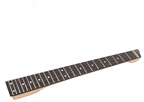 BONKZEBU Kopfloser E-Gitarrenhals, Exquisite Matte, 25 Bünde für Musikliebhaber, Palisander-Ahorn für 6-saitige Reisegitarre