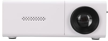 VGEBY Bärbar LED-projektor, 1080P HD-filmprojektor med Fjärrkontroll och Inbyggd Högtalare, för Hemmabio Utomhuscamping Videospel