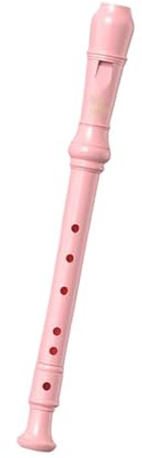 6-Loch-Sopranblockflöte Im Deutschen Stil Ideal Für Den Unterricht Blockflöte Für Anfänger(Pink)