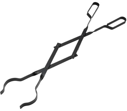 Kaminofen Kaminzange, 66 cm lang, robust, aus Schmiedeeisen