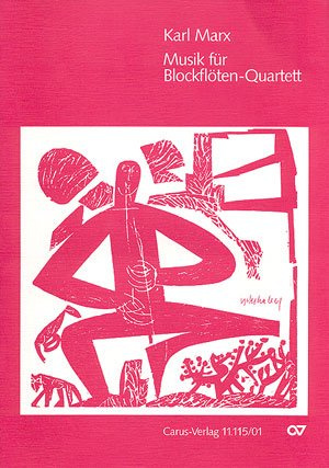 Marx: Musik für Blockflöten-Quartett. Partitur