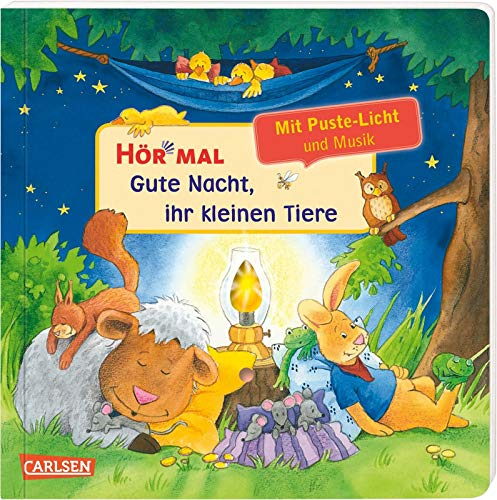 Hör mal (Soundbuch): Mach mit - Pust aus: Gute Nacht, ihr kleinen Tiere: Zum Hören, Auspusten und Mitmachen ab 2 Jahren. Mit Puste-Licht und Musik für eine Gute Nacht (Deutsche Version)