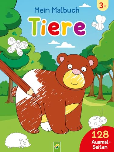 Mein Malbuch Tiere I Ab 3 Jahren: Deine Lieblingstiere auf 128 Ausmalseiten