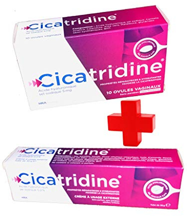 Cicatridine – Cicatridin Hyaluronsäure Creme für die äußere Anwendung 30 g + Cicatridin Ovulen 10 ov.