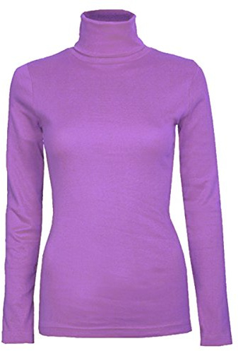 MiSketch® Womens Roll Necks Ladies Polo Neck Tops Plain Winter Ski Quality Stretch