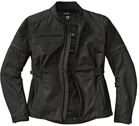 ScorpionEXO Women's Cargo Air Mesh Motorcycle Summer Riding Jacket with Armor (Black - Medium)