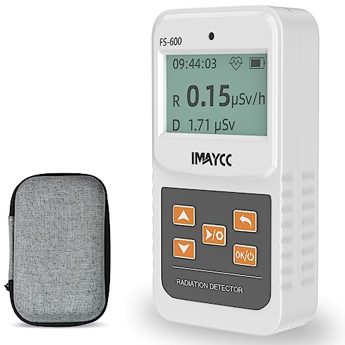IMAYCC Geigerzähler, FS-600 Dosimeter Automatischer Strahlungsdetektor, Radioaktivität Nuklearer Strahlungsdetektor Kann in Privathaushalten, Unternehmen, in Innenräumen und im Freien verwendet werden
