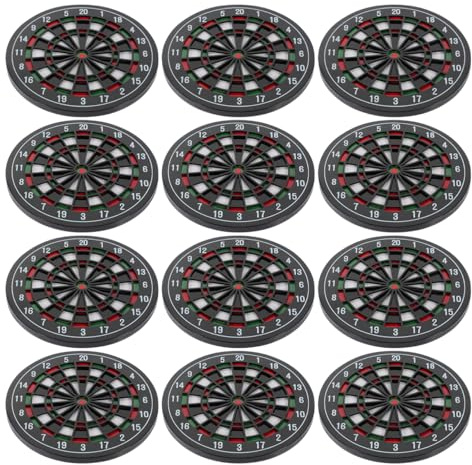 ORFOFE 12st Untersetzer Für Dartscheiben Dartscheiben-mattenhalter -partygeschenke Topflappen Aus Kunststoff Untersetzer Für Autotassen Runder Abs Bier Getränkehalter