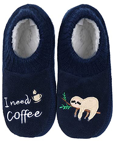 ZYZX Calcetines Zapatillas de Mujer Invierno Cálidos Suave Lindo Dibujos animados Animales Calcetines Antideslizantes Casa Calcetines de Estar por Casa Regalos