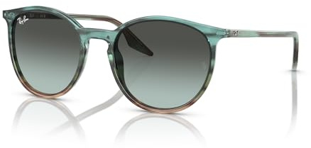 Ray-Ban RB2204-1394GK-54 - Damen/Herren Sonnenbrille - Striped Blu Gradient Green