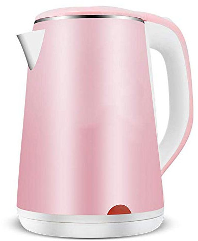 Bollitore elettrico isolante KANBUN, bollitore elettrico in acciaio inossidabile, bollitore, acqua bollente veloce@Presente rosa