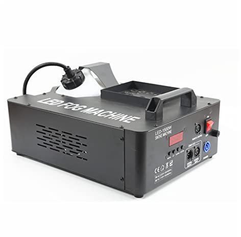 DRYIC Máquina de Niebla de 1500 W, máquina de Humo de Escenario con Control Remoto inalámbrico con Luces LED RGB, Equipo de Niebla Vertical para Fiestas y fotografía