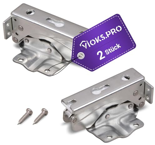 Vioks.pro Kühlschrank Scharniere 2er Set - Ersatz für Bosch Kühlschrank Türscharnier 00481147 & Scharniere für Kühlschränke passend für Einbaukühlschrank von Bosch Mielе Siemens AEG Neff