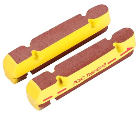 Huaqgu Pastillas de Freno,Pastillas de Freno de Disco de Bicicleta,1 Par de Pastillas de Freno de Bicicleta Zapatas de Freno de Goma para Bicicleta de Carretera para Llantas de Carbono Ruedas