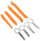 WeddHuis 6pcs Juego de Herramientas de Palanca para Automóvil, Kit de Desmontaje de Interior, Herramientas para Paneles de Puertas y Molduras, Extractor de Clips y Cuñas para Vehículos