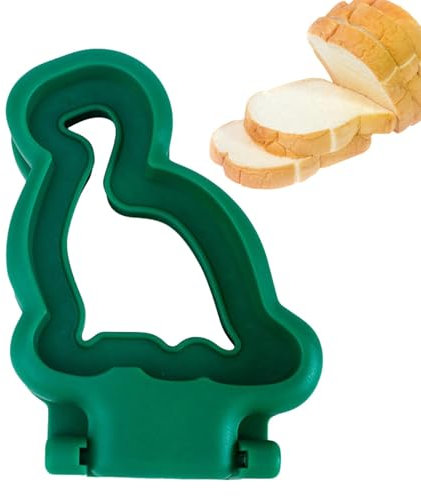 Acunny Sandwich Maker Sealer Cutter, Sandwich Cutter Sealer, Dinosaur Cookie Cutter Made of Stainless Steel - Dinosaur Star Shapes, Sandwich Cutter, Cutter for Children, Adults