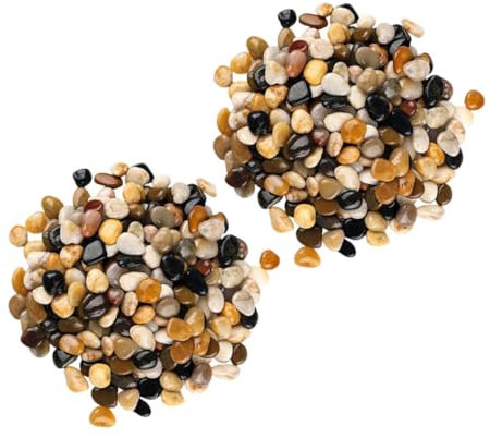 Happyyami 2bolsas Piedras Para Jardín y Guijarros Coloridos Para Decoración De Suculentas y Paisajismo