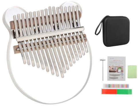 Kalimba Daumenklavier mit 17 Tasten, Acryl, tragbares Mbira-Fingerklavier mit Stimmhammer, perfekt für Kinder, Erwachsene, Anfänger, Zuhause und Reisen, Musikinstrument, Geschenk