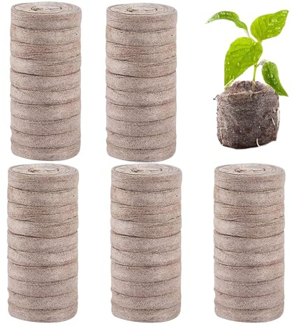 50 Stück Torfpellets, Torfpellets Für Den Pflanzenstart, Atmungsaktivität Und Wasserspeicherung, Vermeiden Sie Wurzelblockaden Zum Umpflanzen In Den Garten Für Tomaten & Andere sorten