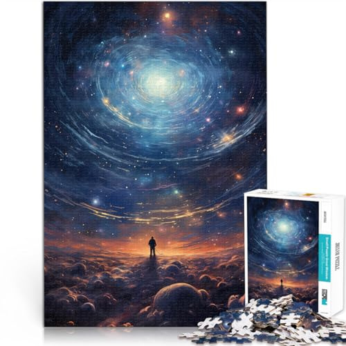 Quizspiel Kosmos-Kunstwerk 1000-teilige Puzzles für Teenager 26x38cm Wanddekoration Einzigartige Geburtstags ab 14 Jahren