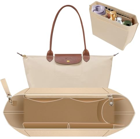 PlayDen organizador para Longchamp: organizador de bolsos y bolsillos, bolsas de fieltro y accesorios