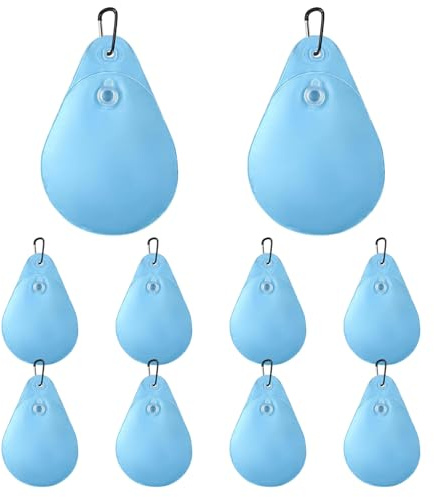 Contrapesos Para Cubierta De Piscina, 10 Piezas Impermeables Y Gruesas, Bolsa de Agua para Cubierta de Piscina de Otoño, para Jardín Villa Parque Hotel Deportistas Propietarios Principiantes Profesion