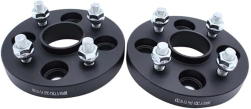 TAKPART 2 Stück 20 mm Distanzscheiben 4x100 mm nabenzentrierte geschmiedete Räder Distanzscheiben-Kit mit 8 Radschrauben M12x1,5 Nabenbohrung 54,1 mm für Mazda MX5 Mk1 oder Mk2