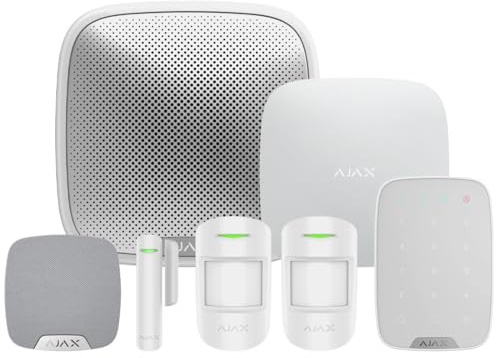 Ajax Wireless Smart Alarm System Kit with Siren and Keypad | Smart Security for Homes, Boats and Yachts