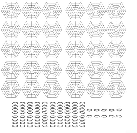 Kit de filet de protection pour bassin avec 30 sections hexagonales flottantes et 90 connecteurs pour maintenir des conditions d'habitat aquatique sûres