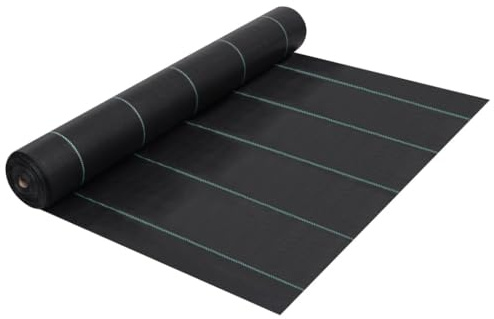 Sophrelle Estera de Control de malezas y raíces PP Negro 2x25 m Negro,313066