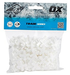 OX Trade Cross Shaped Tile Spacers - 5mm (250 pcs)