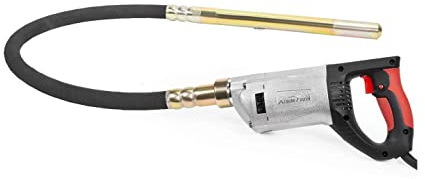 XtremepowerUS 2200W Portable Hand Held Concrete Vibrator Electric 5 ft Long Shaft Construction Mixer Cement Portable Pencil Cement Vibrarator for Remove Air Bubble and Mix Concrete