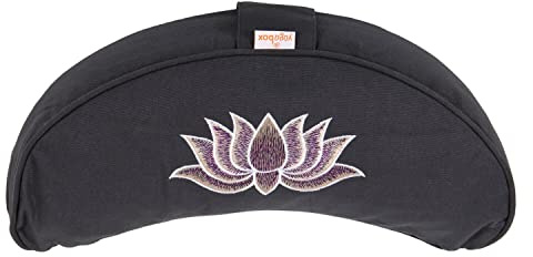 Yogabox Yogakissen Halbmond Basic Lotus Stick Multicolor, grau
